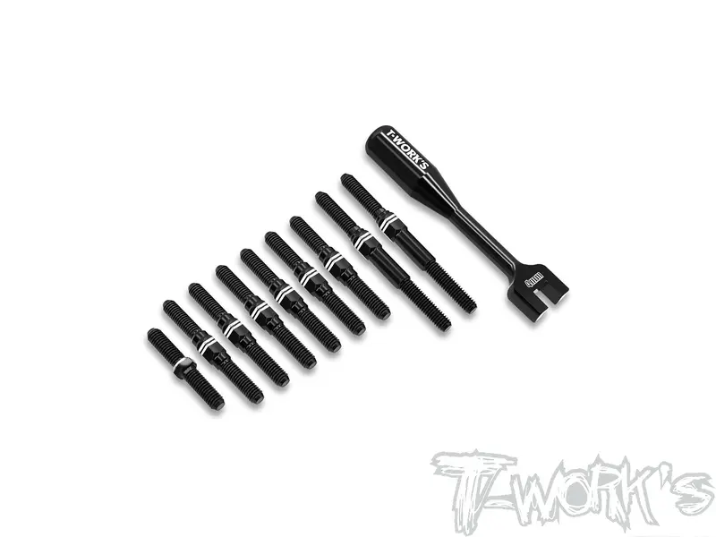 Abb-Tc10-3  Alum.7075-T6 Black Coating Turnbuckle Set ( For Axon Tc10/3  ) 1