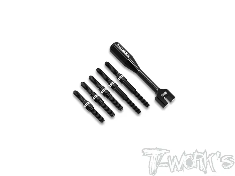 Abb-X4'24   Alum.7075-T6 Black Coating Turnbuckle Set ( For Xray X4 2023/ X4 2024/ X4f'25 ) 1