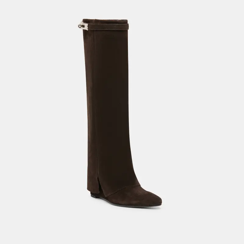 Aggy Boots Dk Brown Suede 2