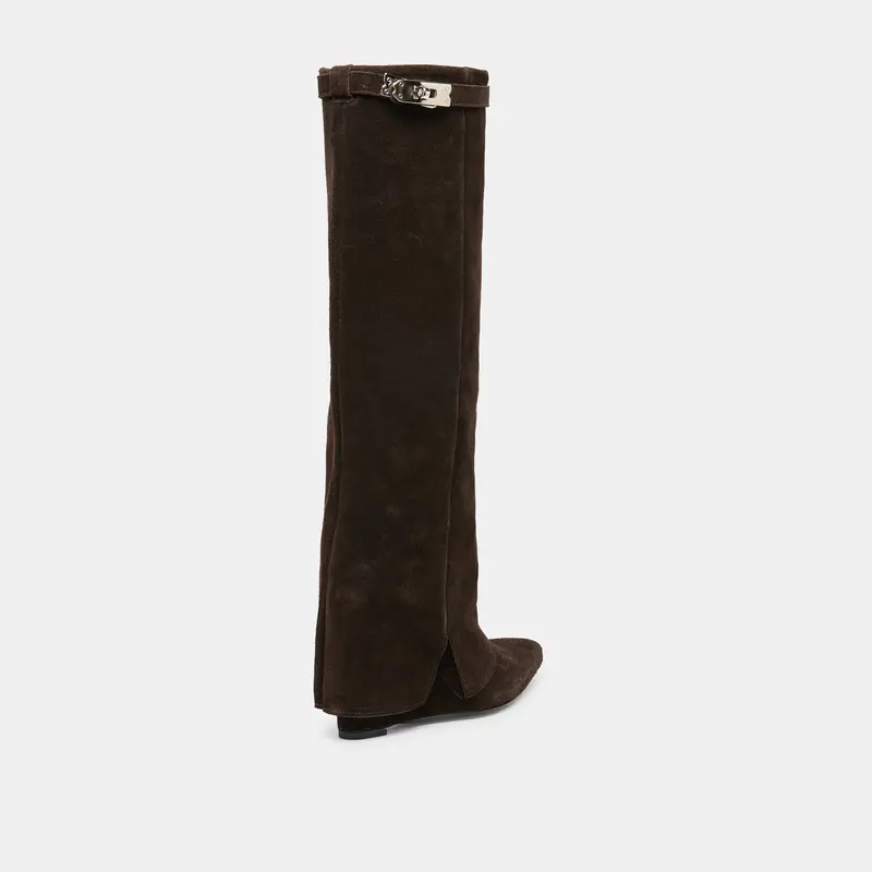 Aggy Boots Dk Brown Suede 3