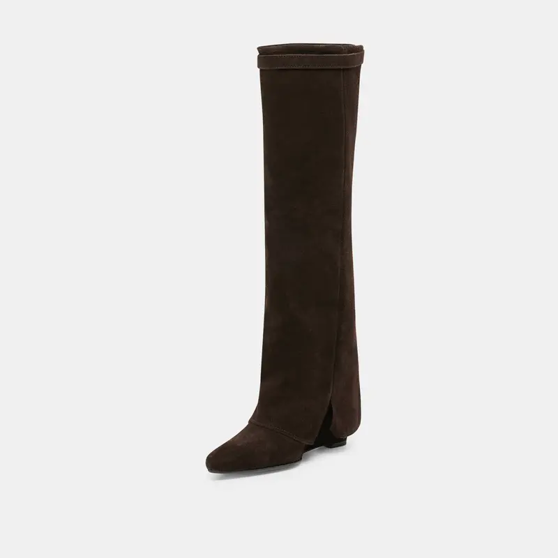 Aggy Boots Dk Brown Suede 4
