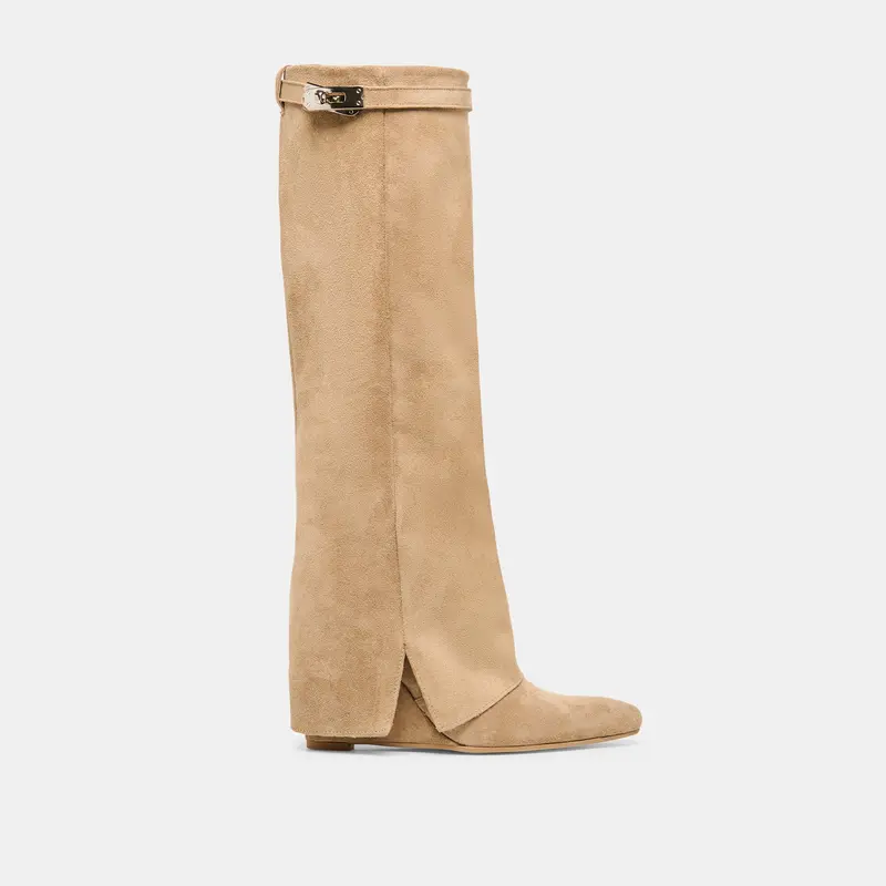 Aggy Boots Sand Suede 1