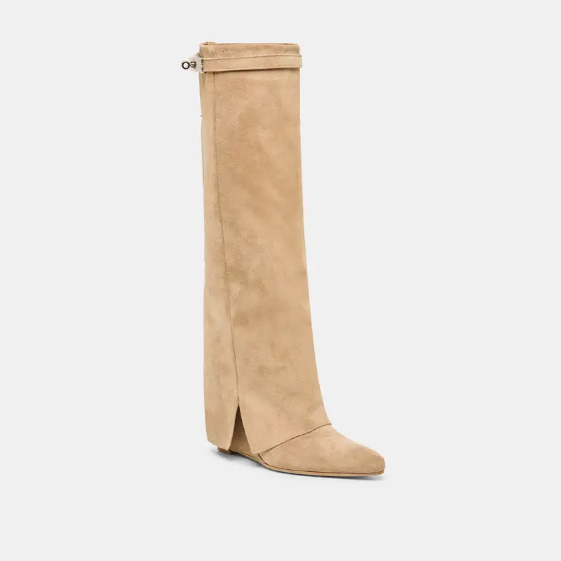 Aggy Boots Sand Suede 3