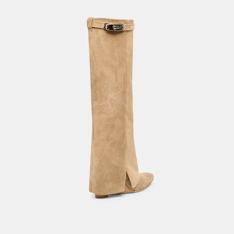 Aggy Boots Sand Suede 5
