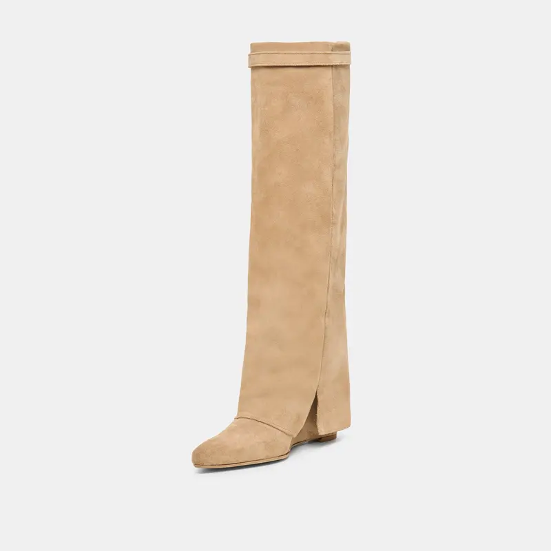 Aggy Boots Sand Suede 6
