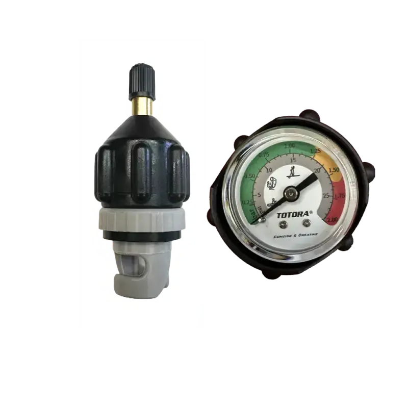 Air-Compressor Valve Adaptor With Pressure Gauge 1