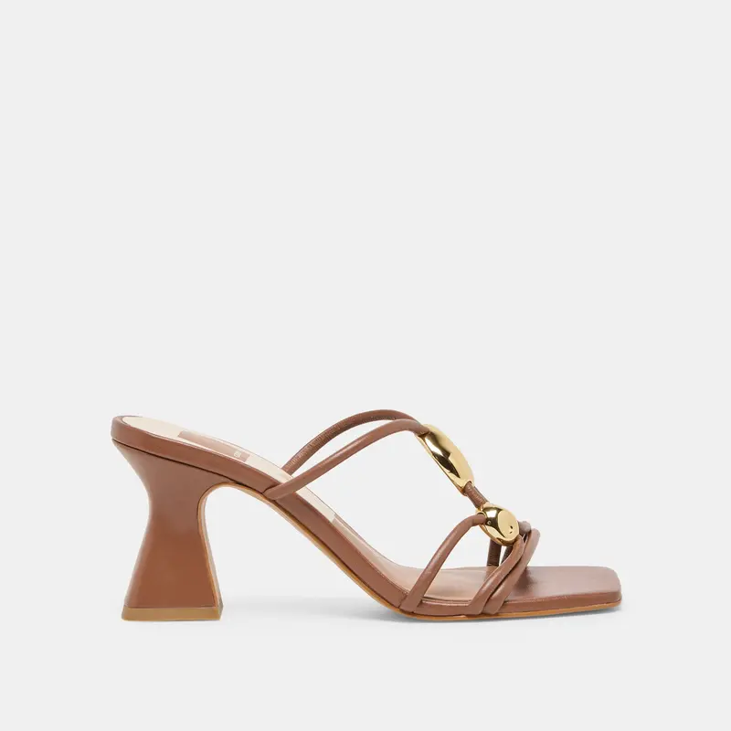 Alayna Heels Cognac Leather 1