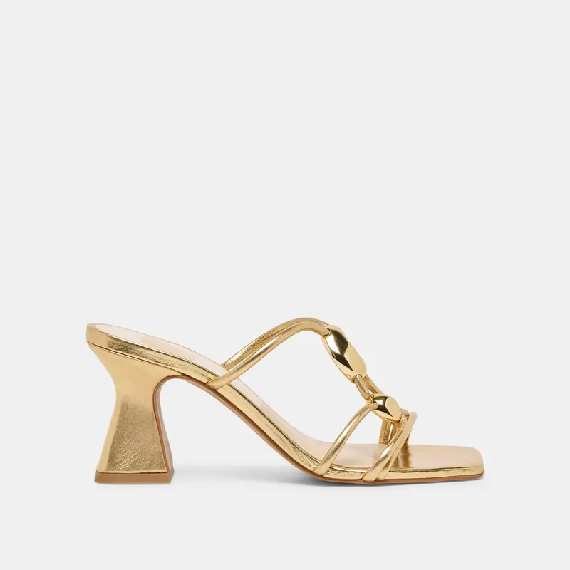 Alayna Heels Gold Leather 1