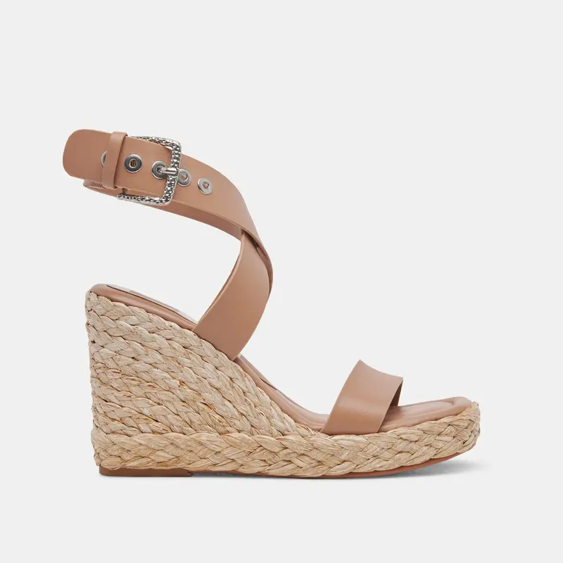 Aldona Wedges Cafe Leather - Re:Vita 1