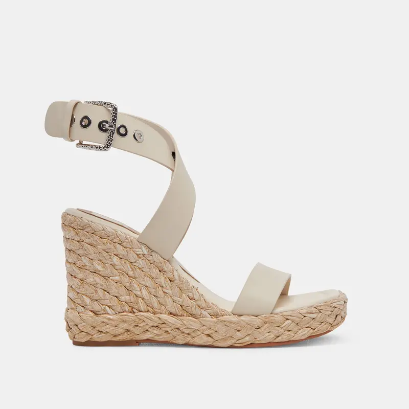 Aldona Wedges Ivory Leather - Re:Vita 1
