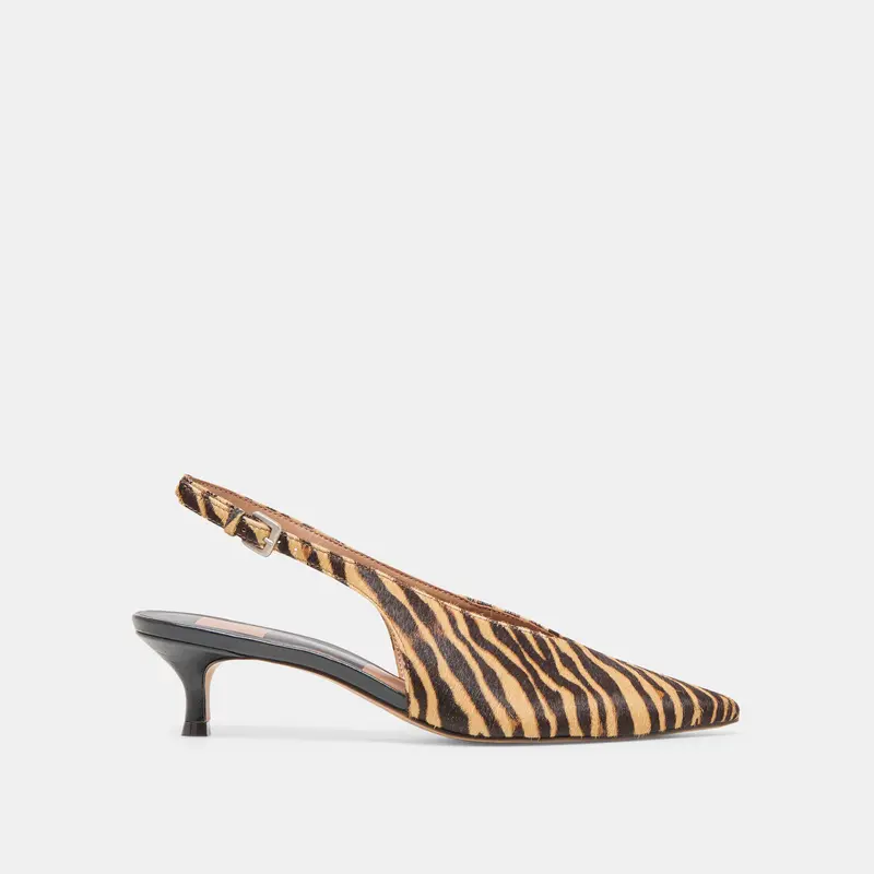 Alenna Heels Tiger Calf Hair 1
