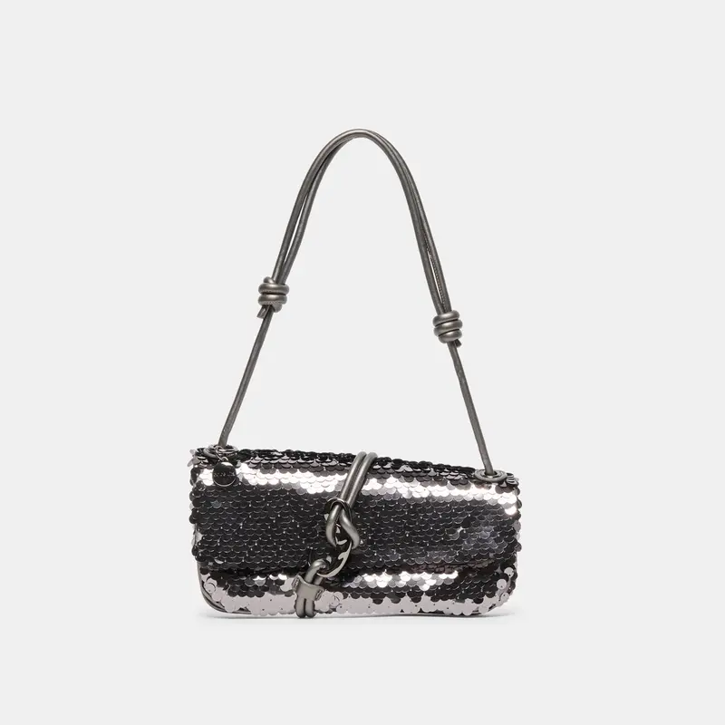 Alice Shoulder Bag Gunmetal Sequin 1