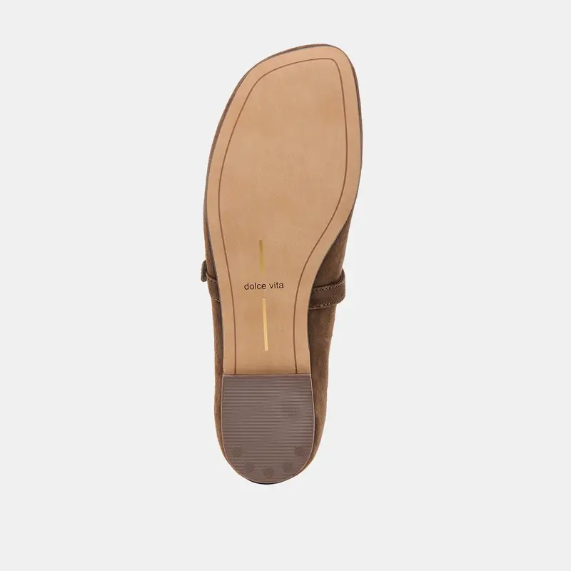 Alizza Ballet Flats Dk Brown Suede 12