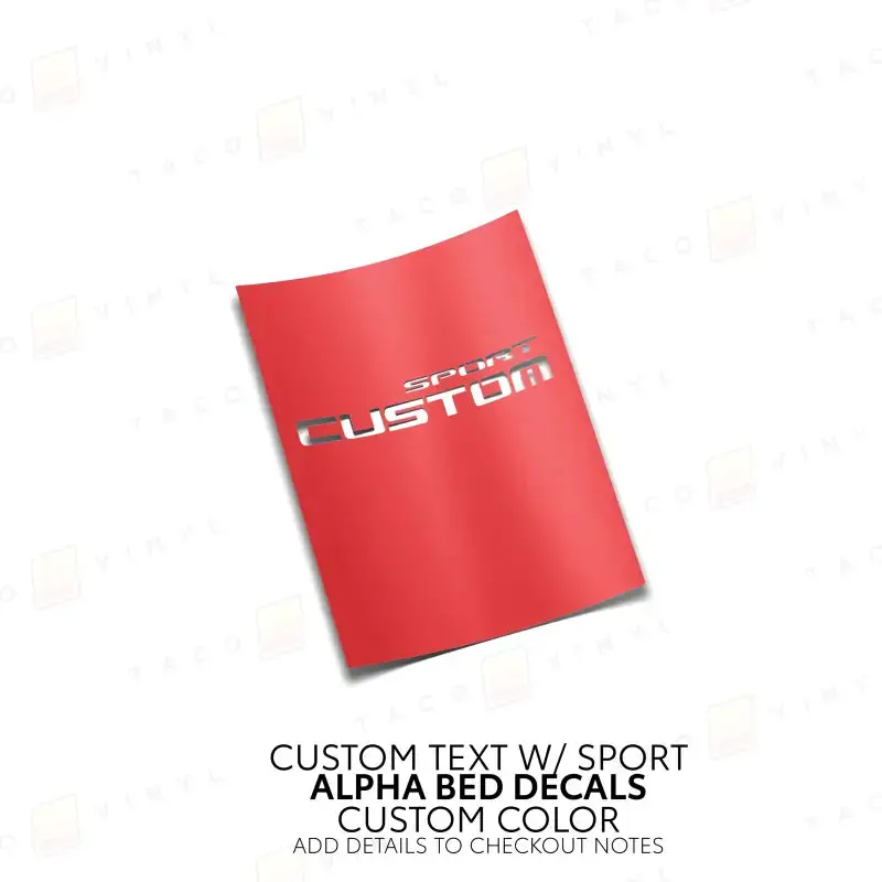 Alpha Bed Decals 18