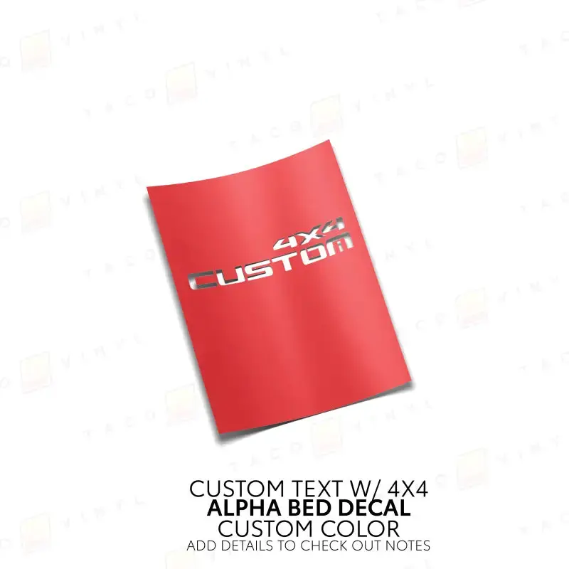 Alpha Bed Decals 19