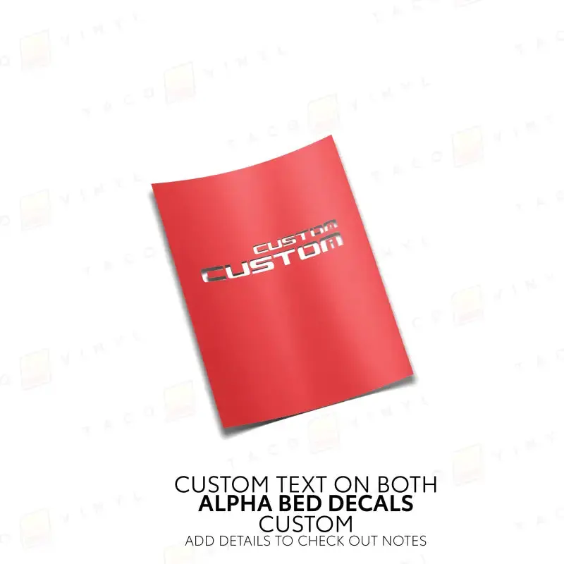 Alpha Bed Decals 21