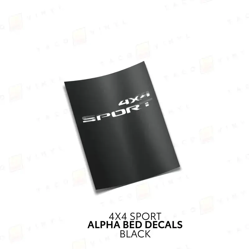 Alpha Bed Decals 22
