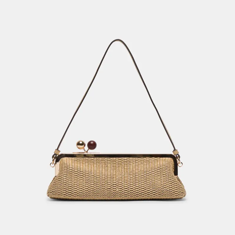 Ambriaa Shoulder Bag Natural Raffia 1