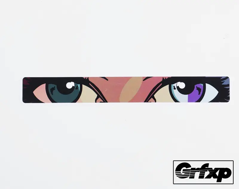 Anime Eyes Mw3 Title Printed Sticker 1