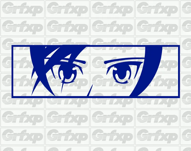 Anime Girl Face Sticker 1