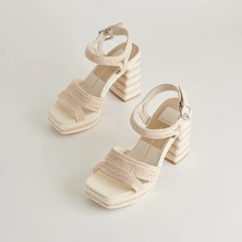 Anira Pearl Heels Ivory Pearls 1