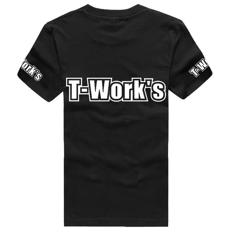 Ap-001-Bk Team T-Work's  T-Shirt Black Color ( White Logo ) 1