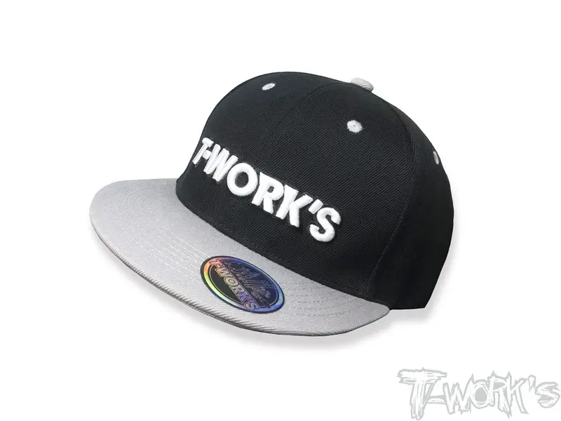 Ap-003-F T-Work's Team Flat Bill Snapback Cap 1
