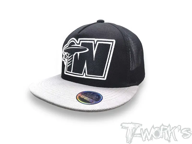 Ap-003-Ft	T-Work's Team Flat Bill  Trucker Hat 1