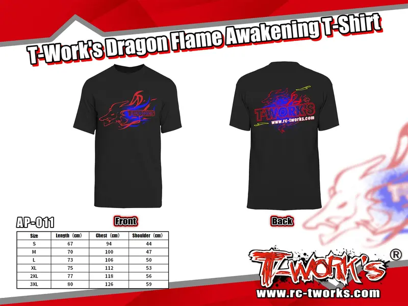 Ap-011-  T-Work's Dragon Flame Awakening T-Shirt 1