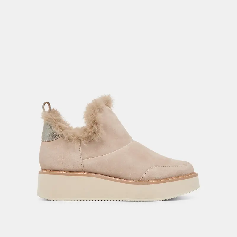 Ardy Plush H2o Booties Taupe Suede 1