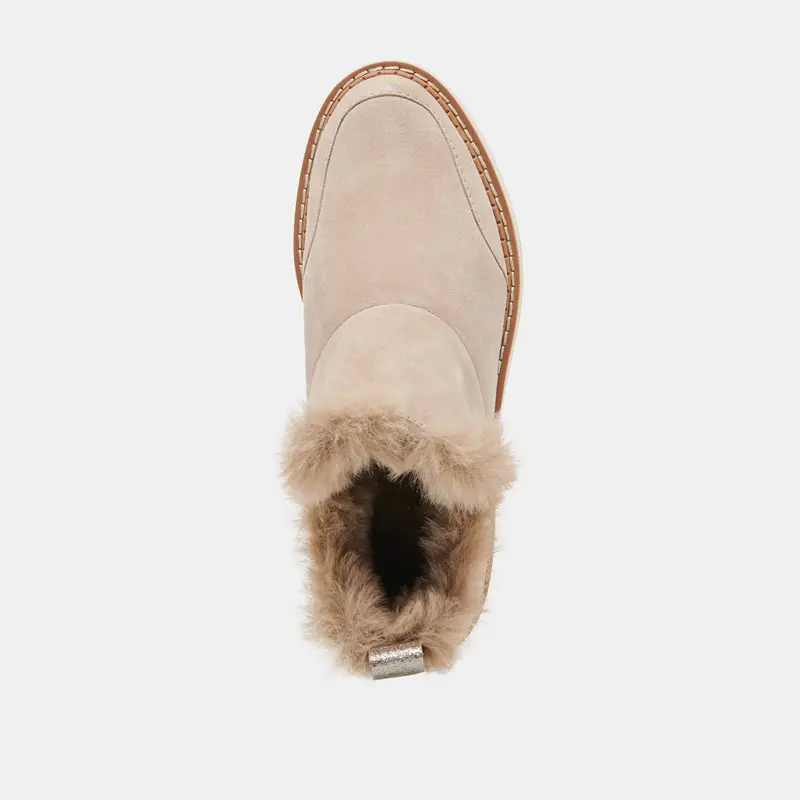 Ardy Plush H2o Booties Taupe Suede 10