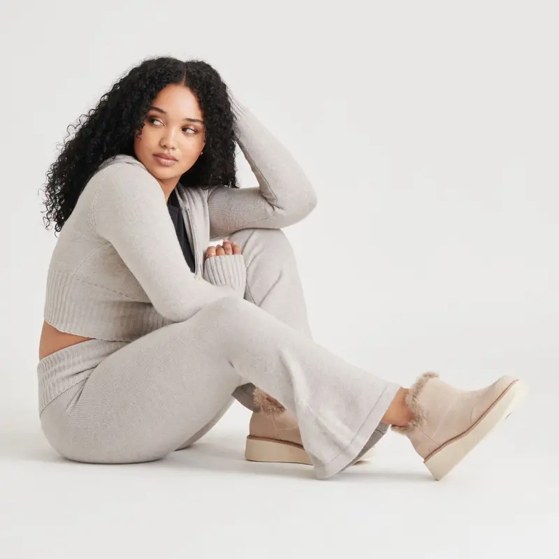 Ardy Plush H2o Booties Taupe Suede 2
