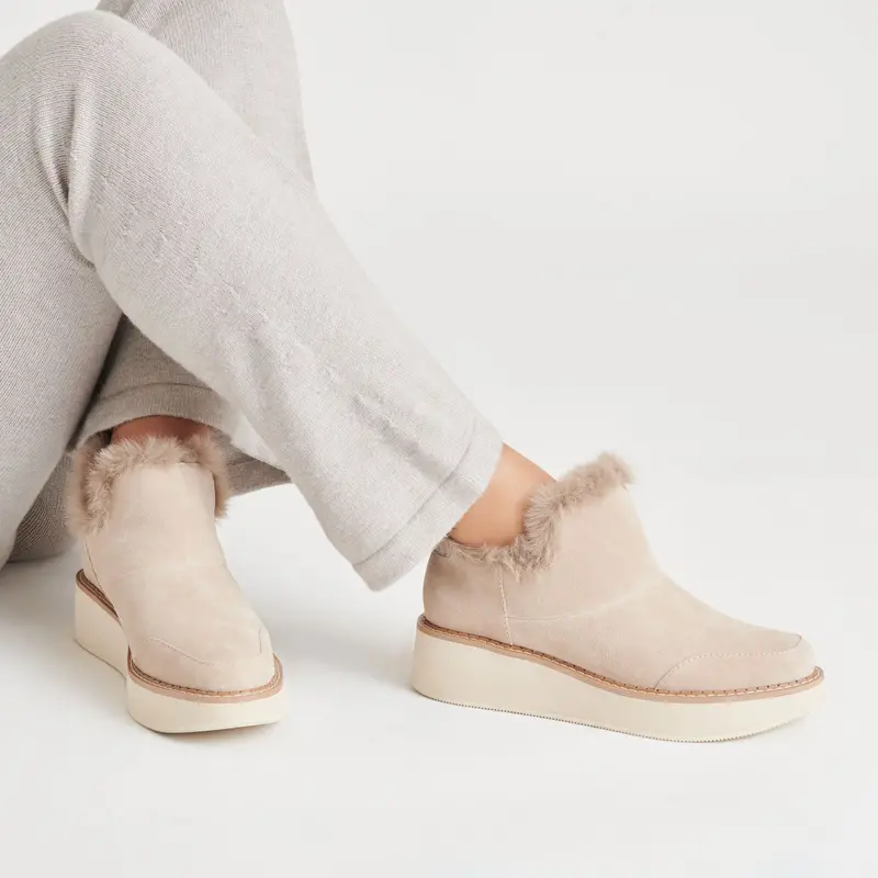 Ardy Plush H2o Booties Taupe Suede 4