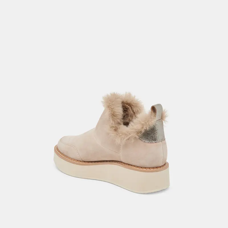 Ardy Plush H2o Booties Taupe Suede 7