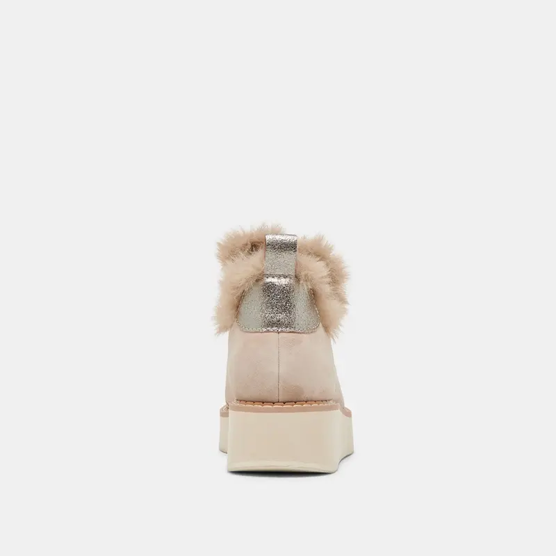 Ardy Plush H2o Booties Taupe Suede 9