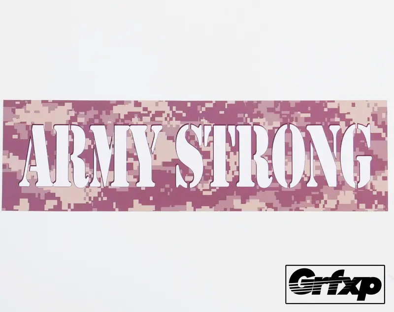Army Strong Printed Sticker 1