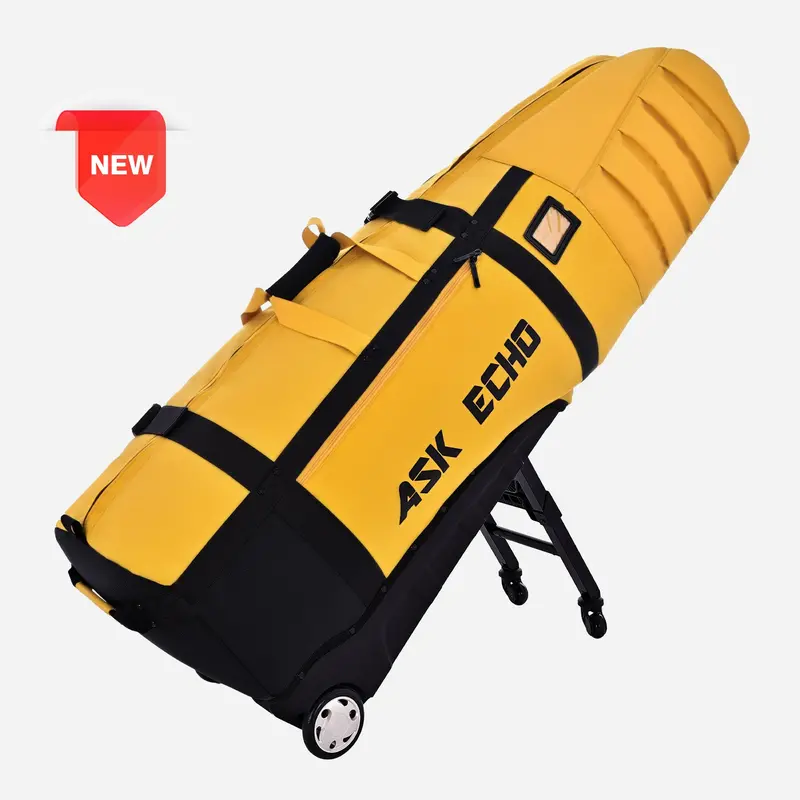 Ask Echo 2026 Locklink Stableroller Golf Travel Bag / Yellow 1