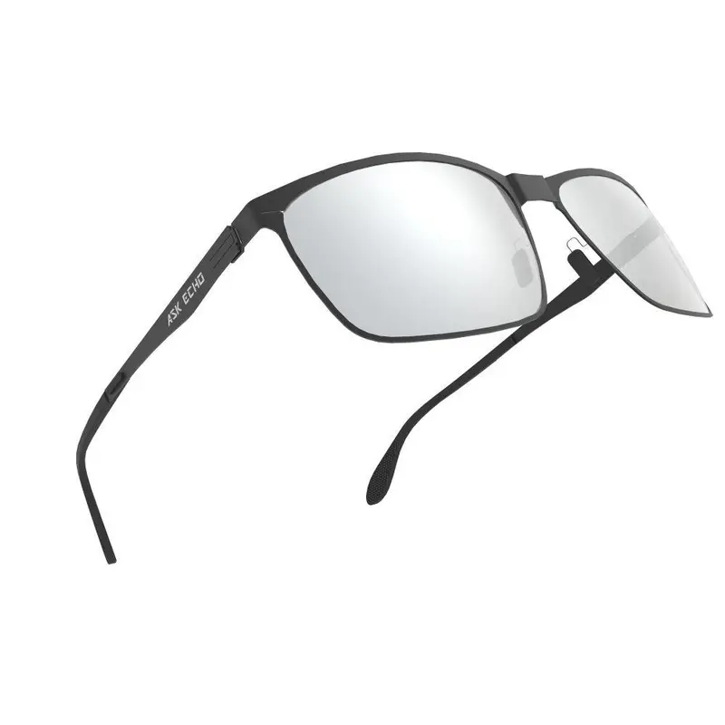 Ask Echo Golf Black Metal Frame Sunglasses / Silver 1