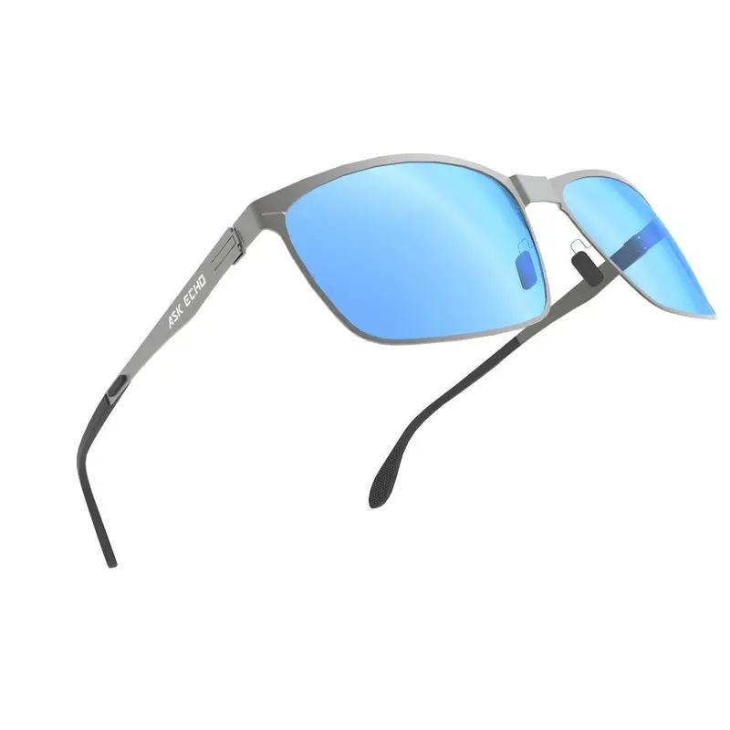 Ask Echo Golf Gunmetal Frame Sunglasses / Revo Blue 1