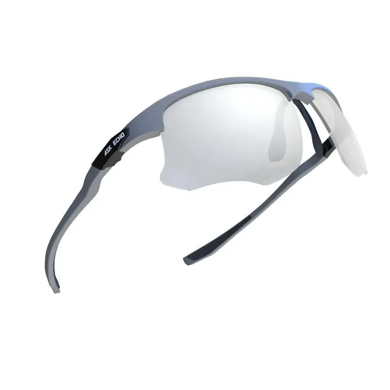 Ask Echo Golf Gunmetal Half Frame Sunglasses / Silver 1