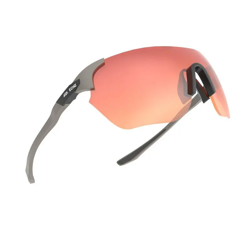 Ask Echo Golf No Frame Gunmetal Leg Sunglasses / Revo Red 1