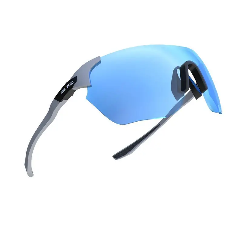Ask Echo Golf No Frame White Leg Sunglasses / Revo Blue 1