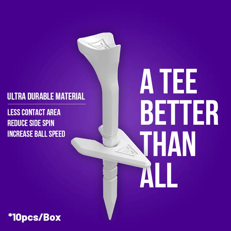 Ask Echo Professional Golf Mark Tee -- Pearl White 1