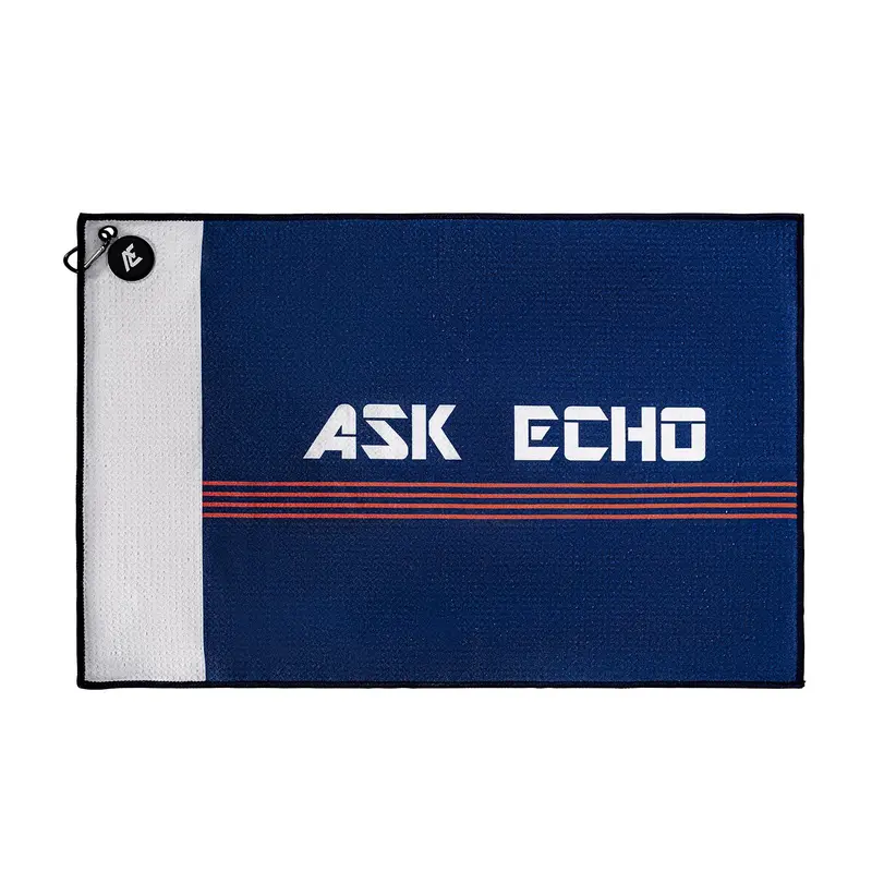 Ask Echo Waffle Weave Microfiber With Magnetic Golf Cotton Towel / Navy 1