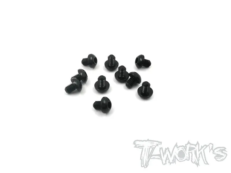 Ass-304Bbk 7075-T6 Hex. Socket Button Head Screw(Black) 3X4mm 10Pcs. 1