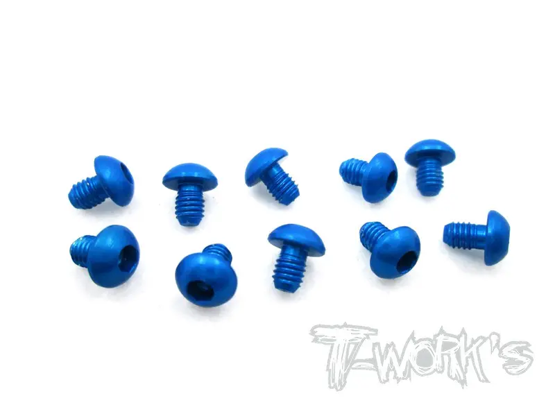 Ass-305Bdb 7075-T6 Hex. Socket Button Head Screw(Dark Blue)  3X5mm 10Pcs. 1
