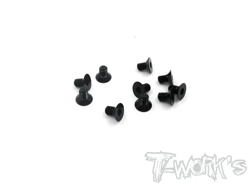 Ass-305Cbk 7075-T6 Hex. Countersink Screw (Black) 3Mm X 5Mm 10Pcs. 1