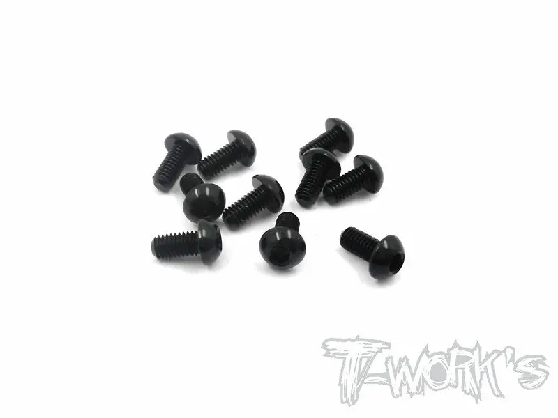 Ass-306Bbk 7075-T6 Hex. Socket Button Head Screw(Black) 3X6mm 10Pcs. 1