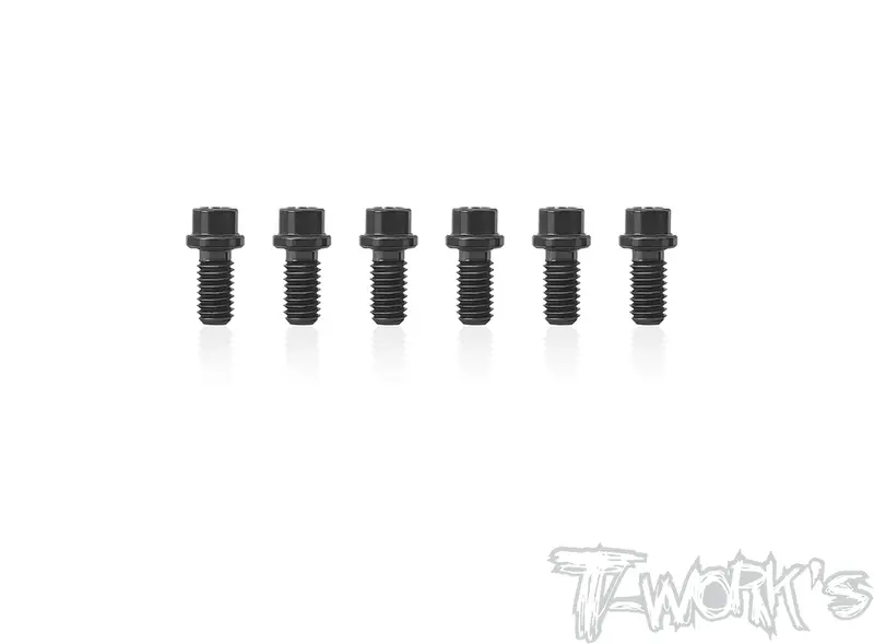 Ass-306P-Bk	1/12 Pan Car Rear Wheel Hub Screws-M3x6mm Black ( For Yokomo ) 6Pcs. 1