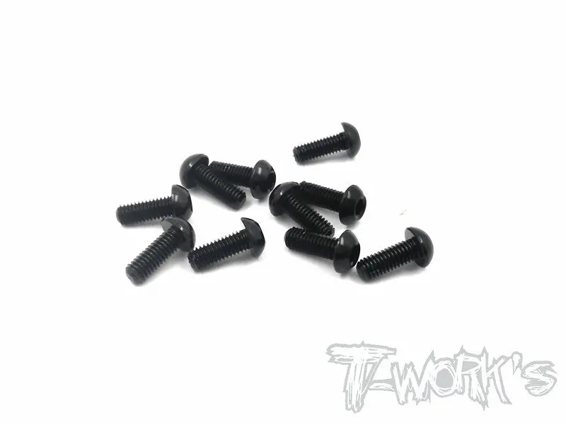 Ass-308Bbk 7075-T6 Hex. Socket Button Head Screw(Black) 3X8mm 10Pcs. 1